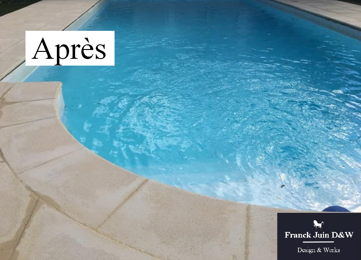 Au cœur de Bordeaux, réalisation d'une terrasse et son contour de piscine pour retrouver splendeur et harmonie...Réalisation par l'entreprise Franck JUIN Design & Works